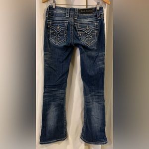 Rock Revival Womens Sz 27 Celine Boot Jeans‎ embellished sequins embroidered